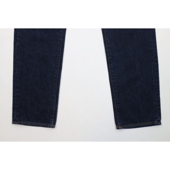 J Crew Mens 35x32 Faded The Driggs Slim Fit Straight Leg Denim Jeans Indigo Blue - Picture 4 of 10